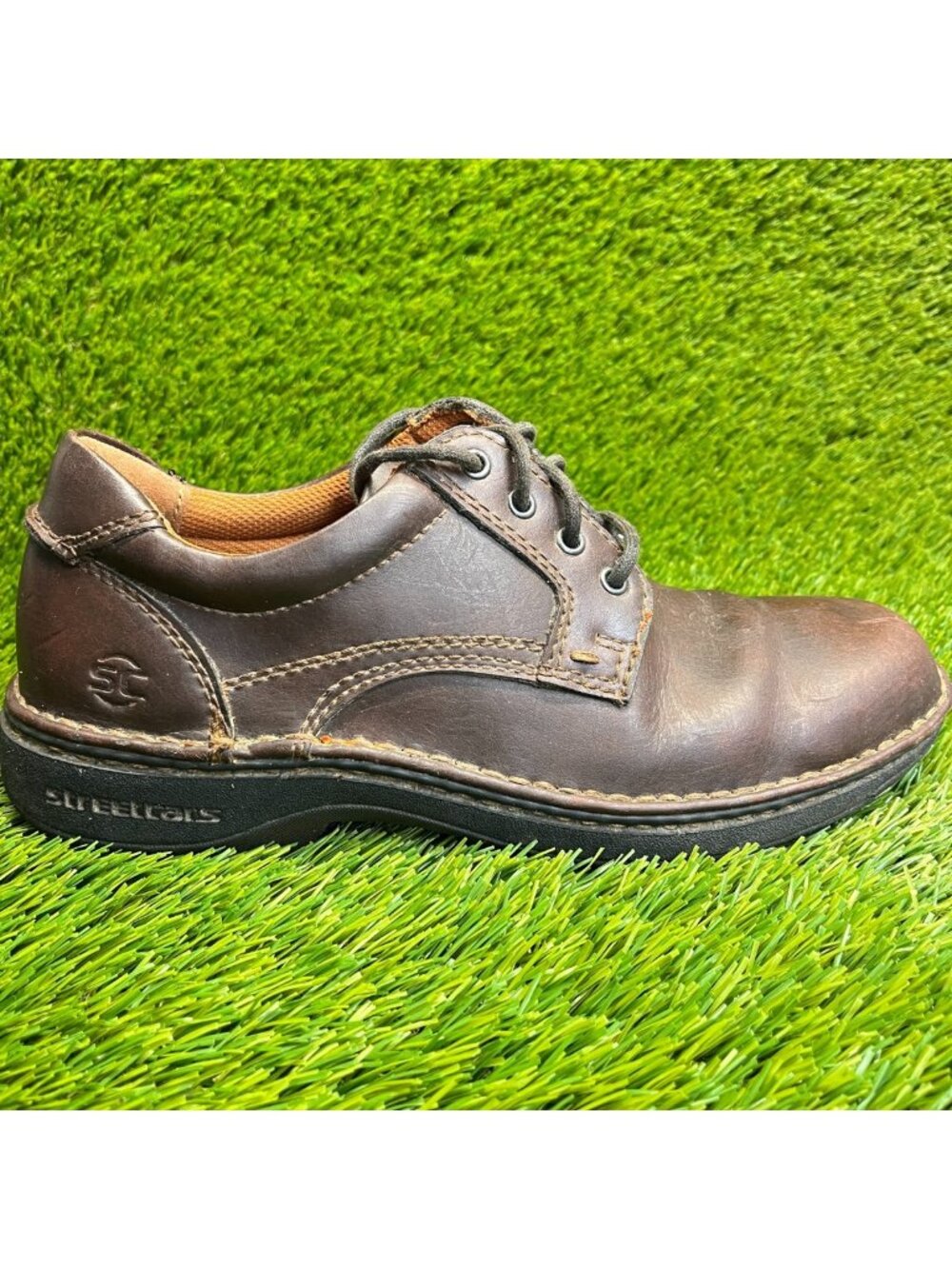 Streetcars Sedona‎ Mens Size 8.5 Brown Casual Classic Leather Oxford Shoes